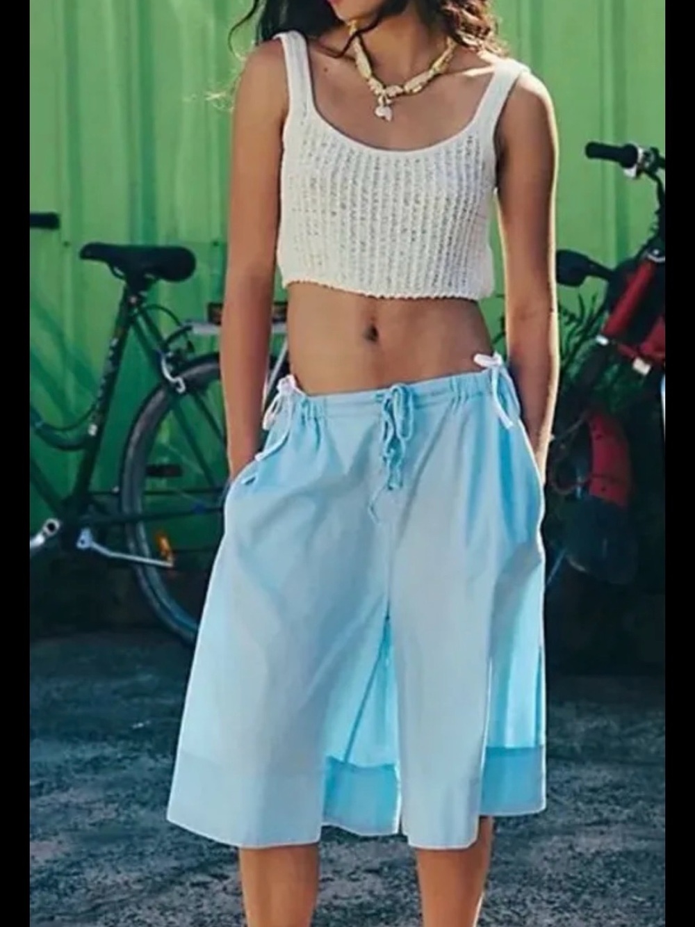 Free People Free-est Menorca Slouchy
Capris In Larkspur NWOT
